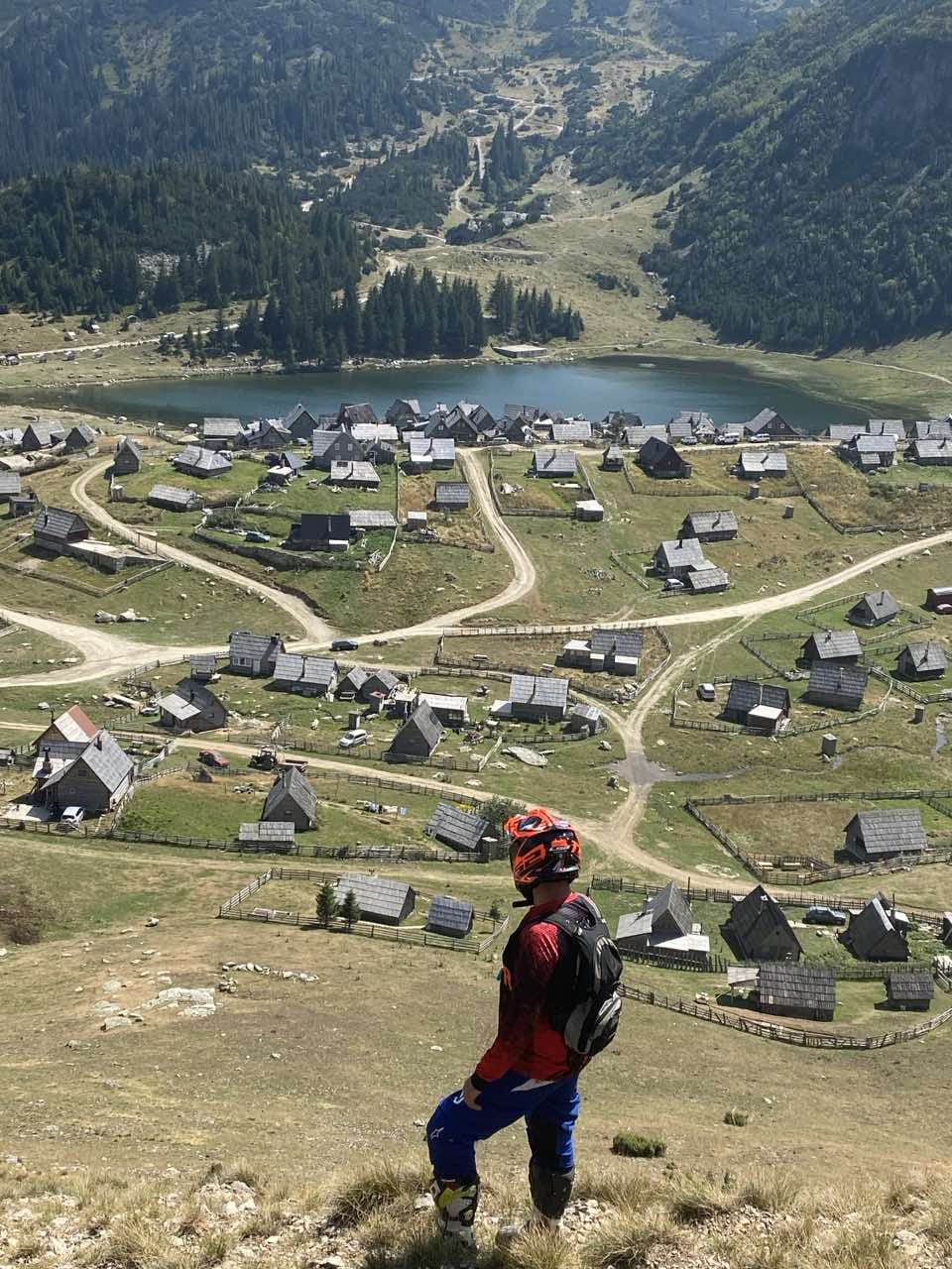 Bike on rocky terrain