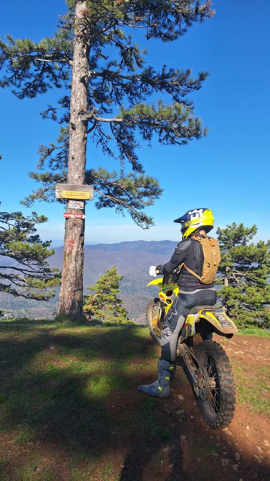 Bike on rocky terrain